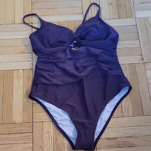 Cupshe Deep Purple Women's One Piece Swimsuit